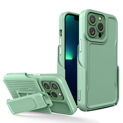 For Apple iPhone 14 /Plus Pro Max Hybrid Combo 2in1 with Secure Clip-on Holster, Kickstand & Camera Opening  Phone Case Cover