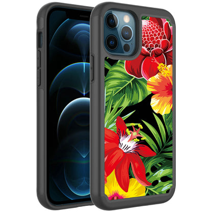 For Apple iPhone 13 Pro Max (6.7") Beautiful Design Tuff Hybrid Heavy Duty Sturdy Shockproof Full Body Soft TPU Hard Protective  Phone Case Cover