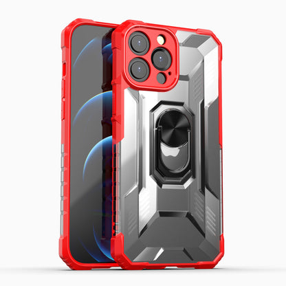 For Apple iPhone 13 /13 Mini/ 13 Pro/ 13 Pro Max Armor Defender Hybrid Protective Heavy Duty with Ring Holder Kickstand [Magnetic Car Mount Feature]  Phone Case Cover