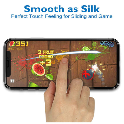 For Apple iPhone 13 /13 Pro (6.1") Matte Screen Protector Tempered Glass Anti-Glare & Anti-Fingerprint 9H Hardness, Case Friendly Clear Matte Screen Protector