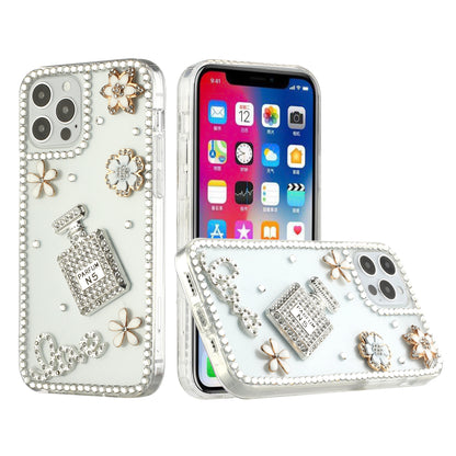 For Motorola Moto G Power 2022 Bling Clear Crystal 3D Full Diamonds Luxury Sparkle Transparent Rhinestone Hybrid Bumper  Phone Case Cover