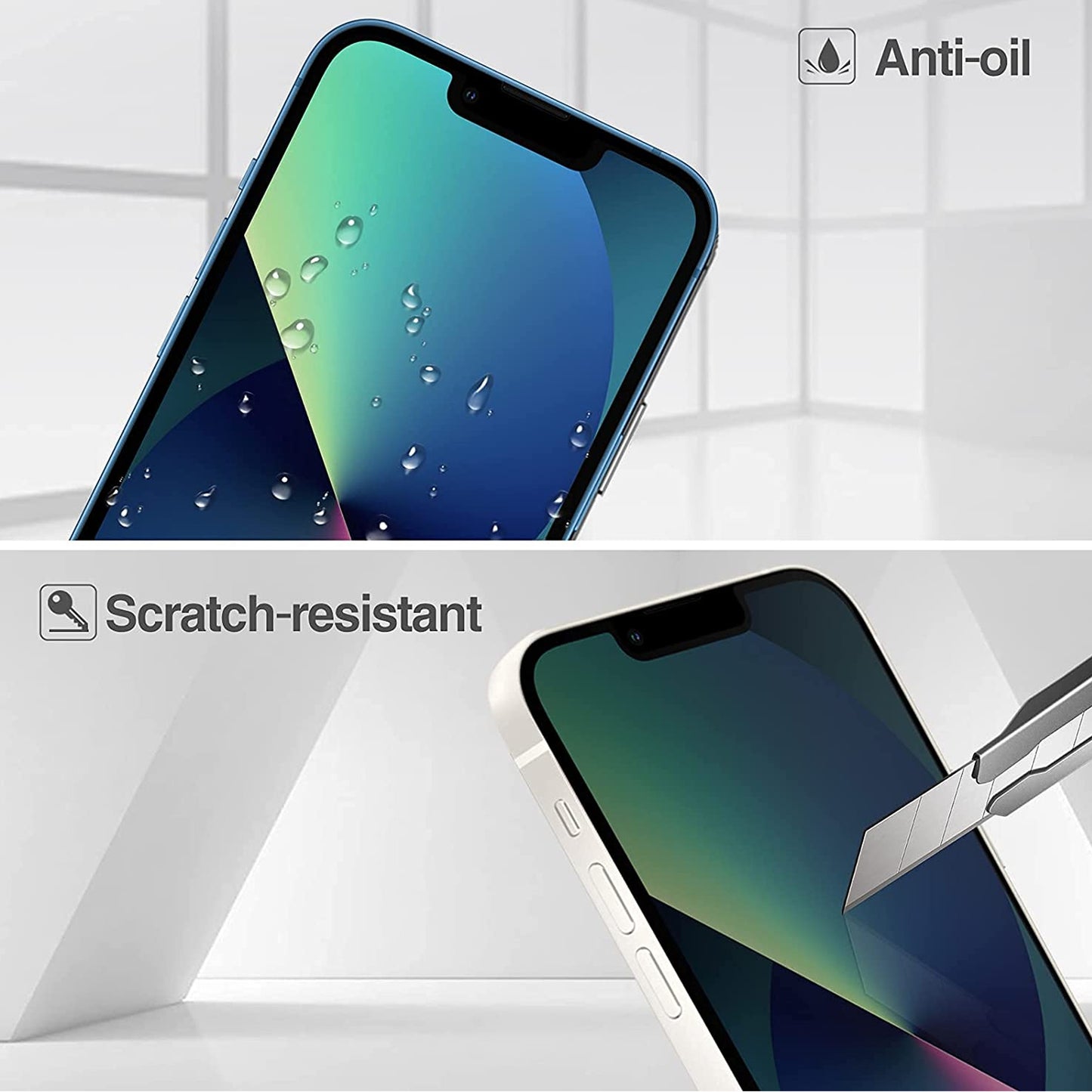 For Apple iPhone 14 (6.1") Privacy Screen Protector Anti Spy 9H Dark Tempered Glass Screen Film Guard Case Friendly Black Screen Protector