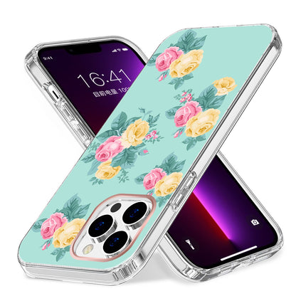 For Apple iPhone 14 Pro (6.1") Creative Stylish Fashion Design Hybrid Rubber TPU Hard PC Shockproof Slim Fit  Phone Case Cover