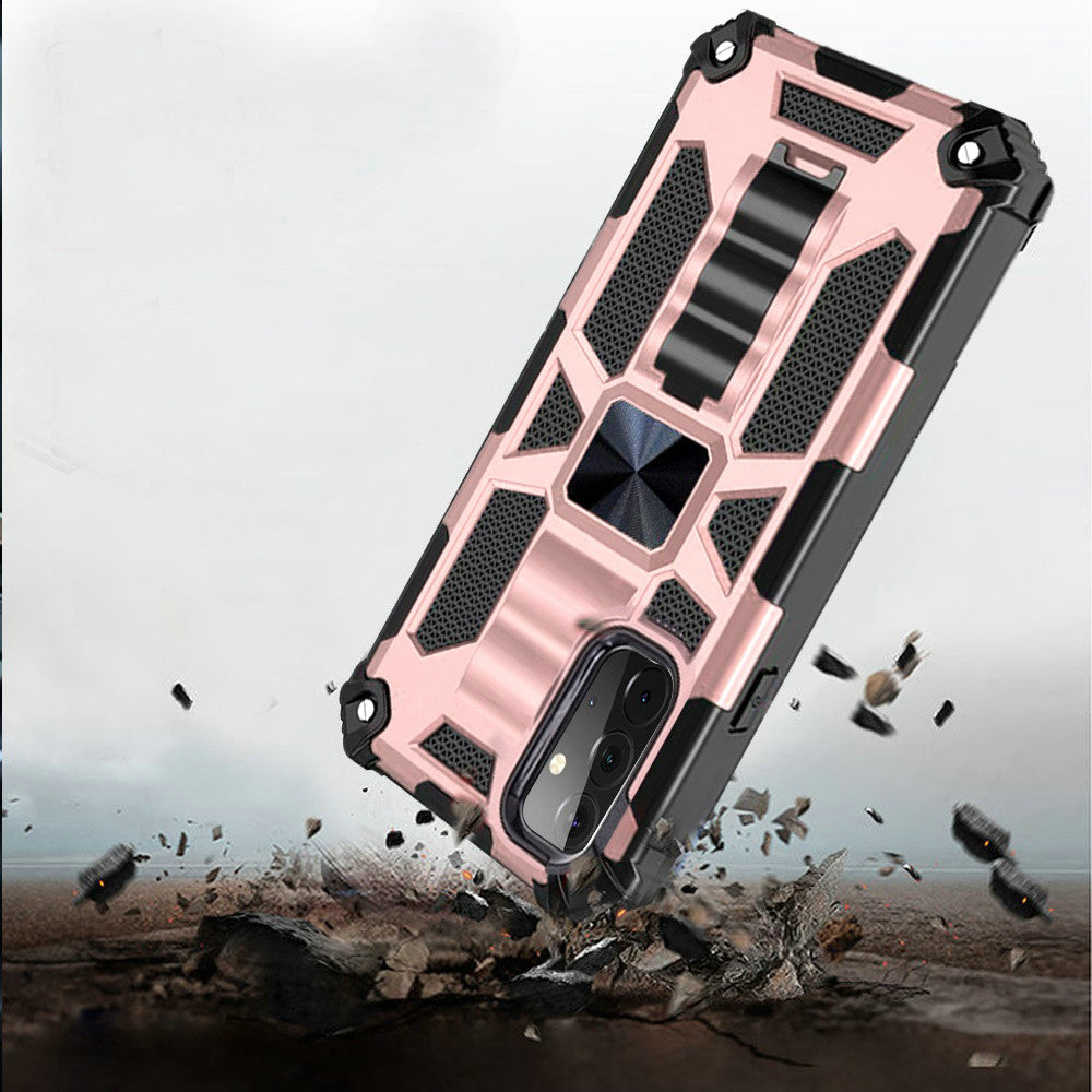 For Apple iPhone 13 Pro Max (6.7") Heavy Duty Stand Hybrid Shockproof [Military Grade] Rugged Protective with Built-in Kickstand Fit Magnetic Car Mount  Phone Case Cover