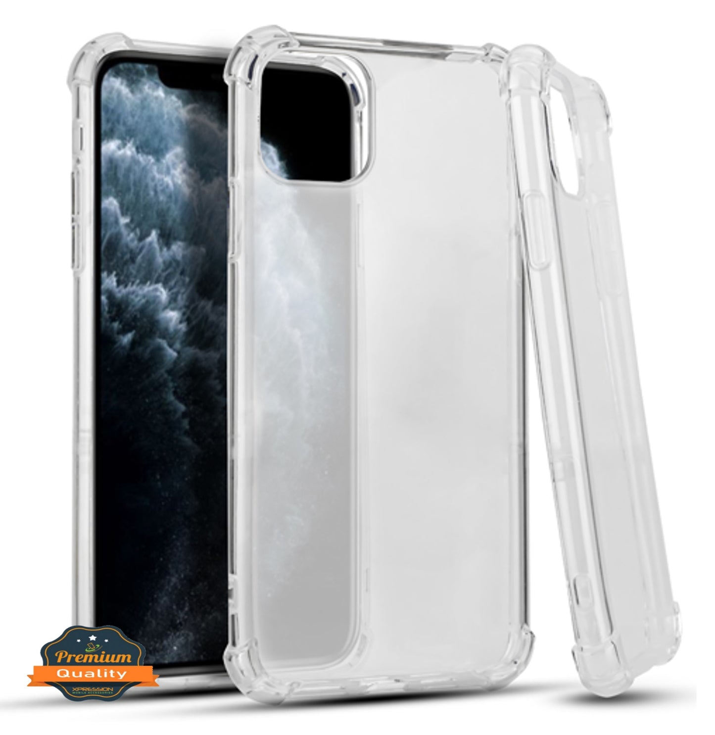 For Samsung Galaxy A03S HD Crystal Clear Hybrid PC+TPU [Four-Corner Protective] Rubber Shockproof Gel Bumper Transparent Clear Phone Case Cover