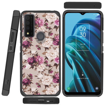 For TCL 30 XE 5G Graphic Design Pattern Slim Hard PC Soft TPU Silicone Protection Hybrid Shockproof Armor Rugged Bumper  Phone Case Cover