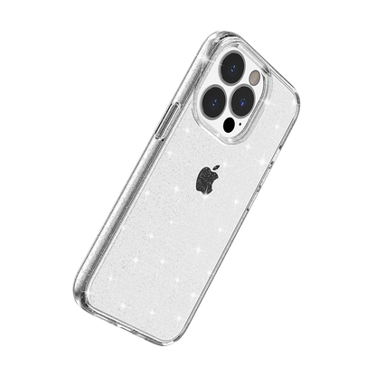 For Samsung Galaxy A03S Transparent Crystal Glitter Shiny Sparkle Bling Sjiny TPU Rubber Hard PC Back Hybrid Armor Frame  Phone Case Cover