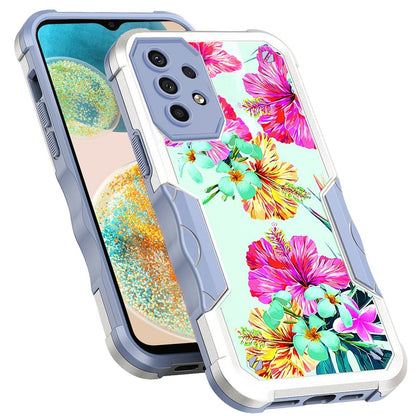 For Samsung Galaxy A23 5G Fashion Design Tough Shockproof Hybrid Stylish Pattern Heavy Duty TPU Rubber Armor  Phone Case Cover