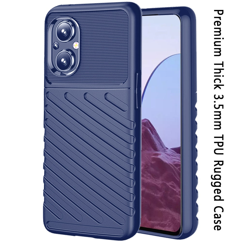 For OnePlus Nord N20 5G Rugged Hybrid Hard Silicone Gel TPU Bumper Texture Shockproof Anti Slip Protective Stylish Slim  Phone Case Cover