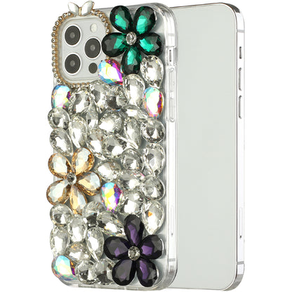 For Samsung Galaxy Z Fold 4 5G Bling Crystal 3D Full Diamond Luxury Sparkle Rhinestone Hybrid Protective  Phone Case Cover
