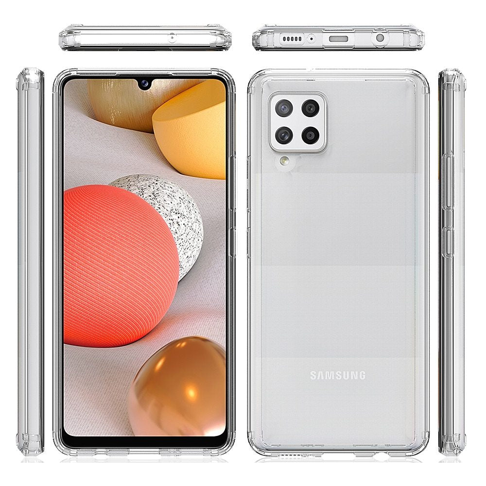 For Apple iPhone 14 Plus (6.7") Hybrid Crystal Clear Transparent Shock-Absorption Bumper with TPU + Hard PC Back Frame  Phone Case Cover