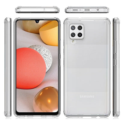 For Apple iPhone 14 Pro Max (6.7") Hybrid Slim Clear Transparent Shock-Absorption Bumper with TPU + Hard PC Back Frame Clear Phone Case Cover