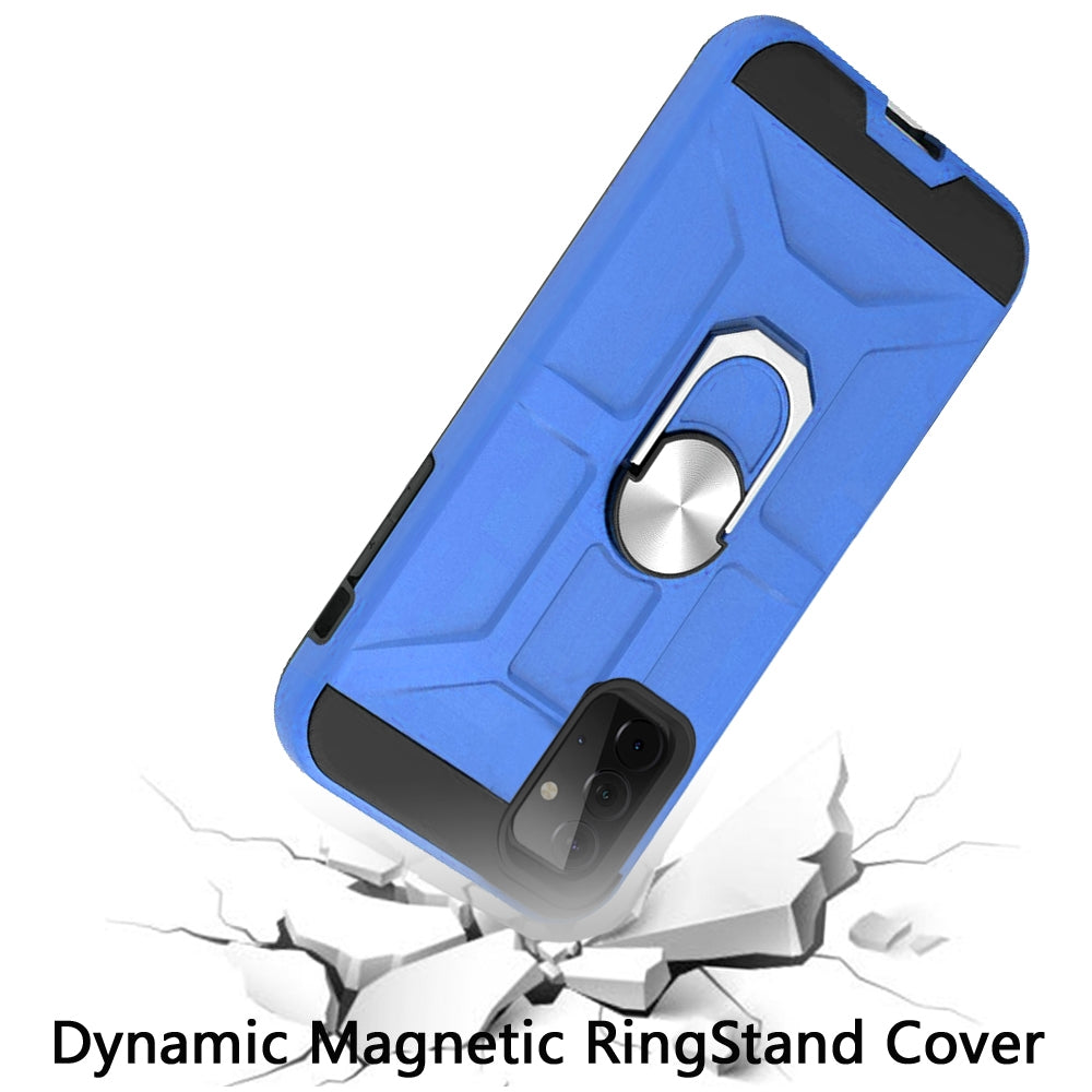 For Samsung Galaxy A73 5G Hybrid Stand Kickstand Ring Holder [360° Rotating] Armor TPU Work with Magnetic Car Mount  Phone Case Cover