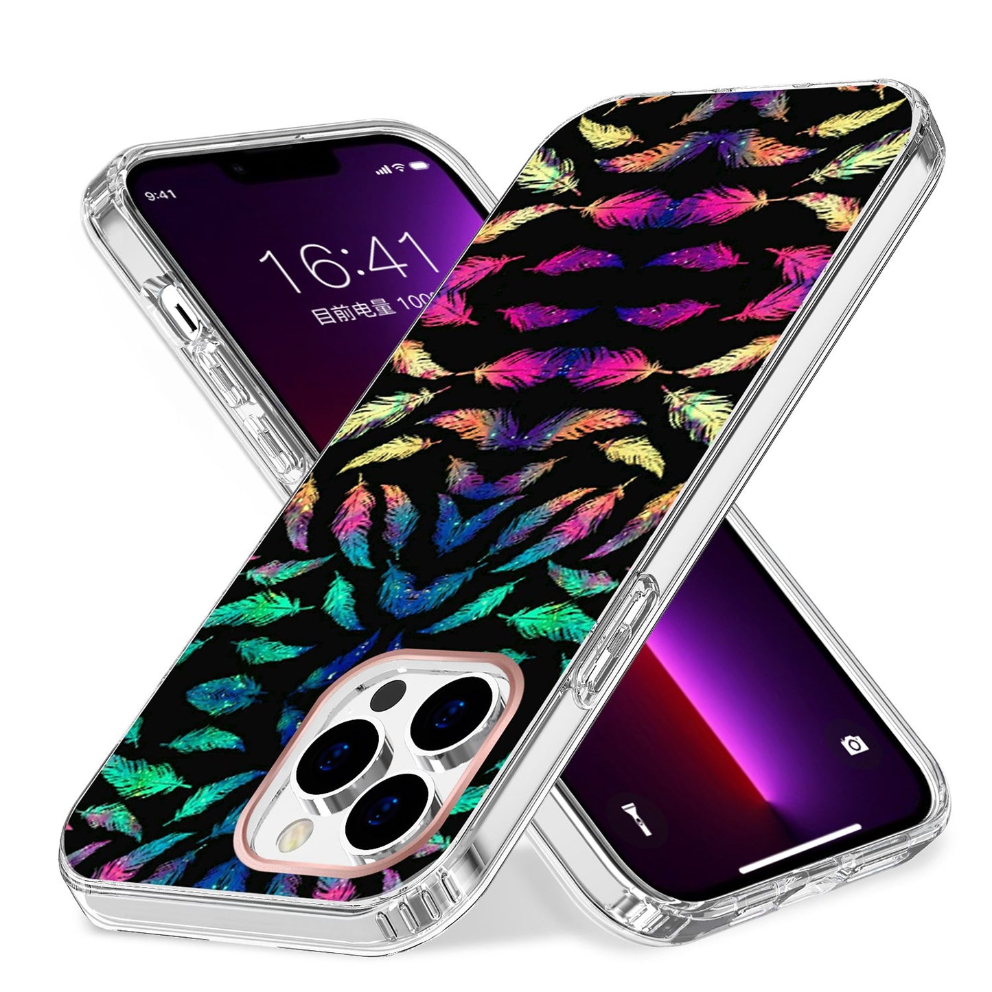 For Apple iPhone 14 Pro Max (6.7") Creative Stylish Fashion Design Hybrid Rubber TPU Hard PC Shockproof Slim  Phone Case Cover