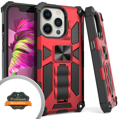 For Apple iPhone 13 /Pro Max Mini Cases with Invisible Kickstand Stand Dual Layer Hybrid Defender Military Grade Shockproof Heavy Duty Hard PC + TPU  Phone Case Cover