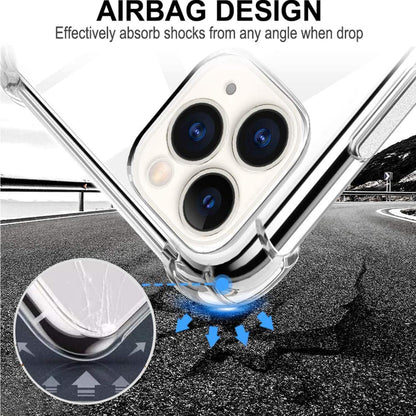 For AT&T Motivate 2 Slim Transparent Protective Hybrid with Soft TPU Rubber Corner Bumper with Raised Edges Shock Absorption Clear Phone Case Cover