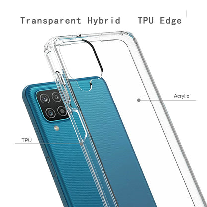 For Apple iPhone 13 Pro Max (6.7") Hybrid Slim Crystal Clear Transparent Shock-Absorption Bumper TPU + Hard PC Back Frame Clear Phone Case Cover