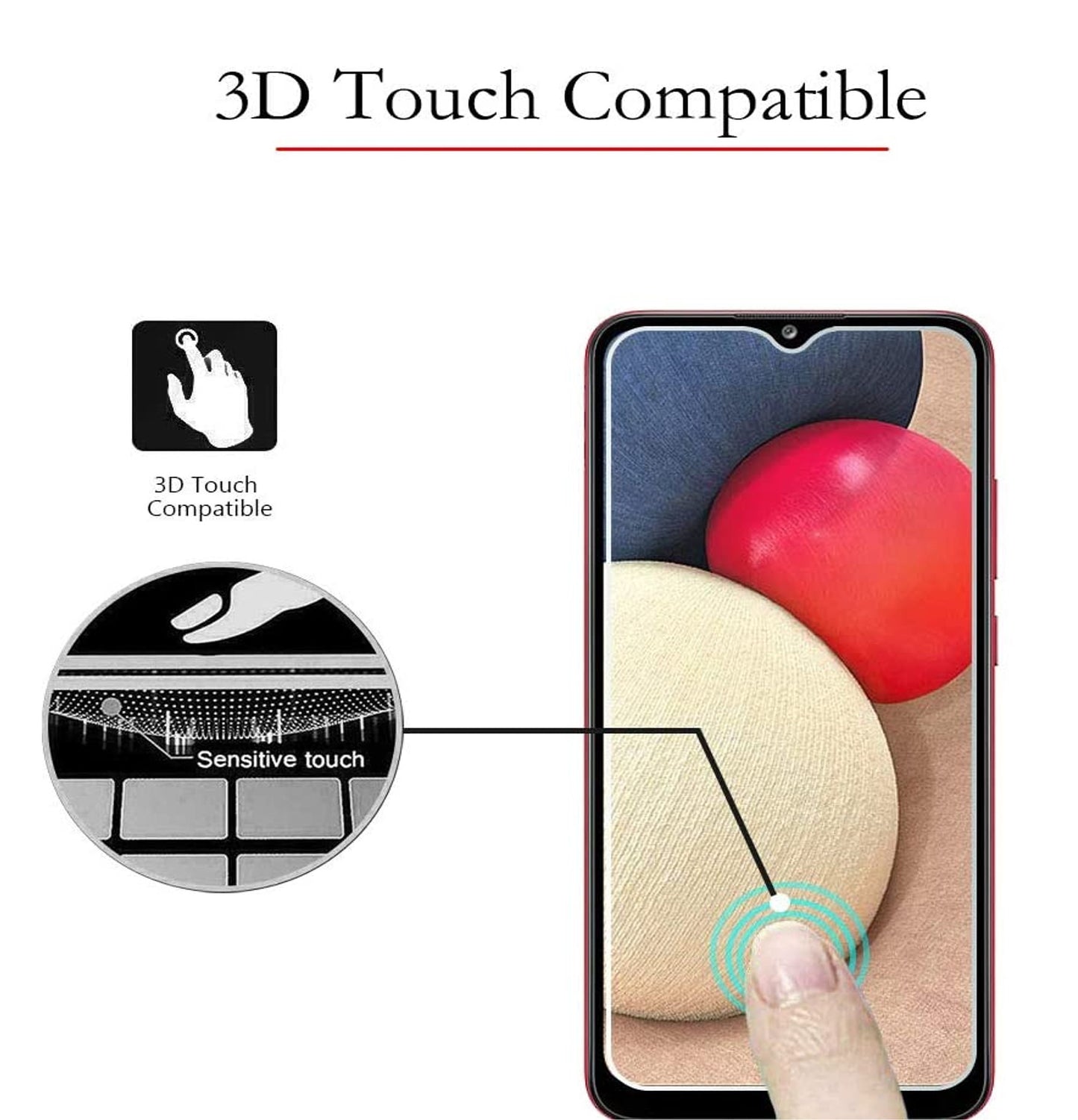 For Samsung Galaxy A13 5G Tempered Glass Screen Protector HD Clear Transparent [Bubble Free, Case Friendly] 9H Hardness Glass Screen Guard Clear Screen Protector