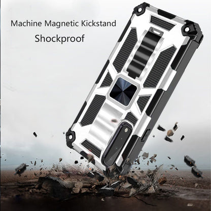 For Apple iPhone 12 Pro Max (6.7") Heavy Duty Stand Hybrid [Military Grade] Rugged with Built-in Kickstand Fit Magnetic Car Mount  Phone Case Cover