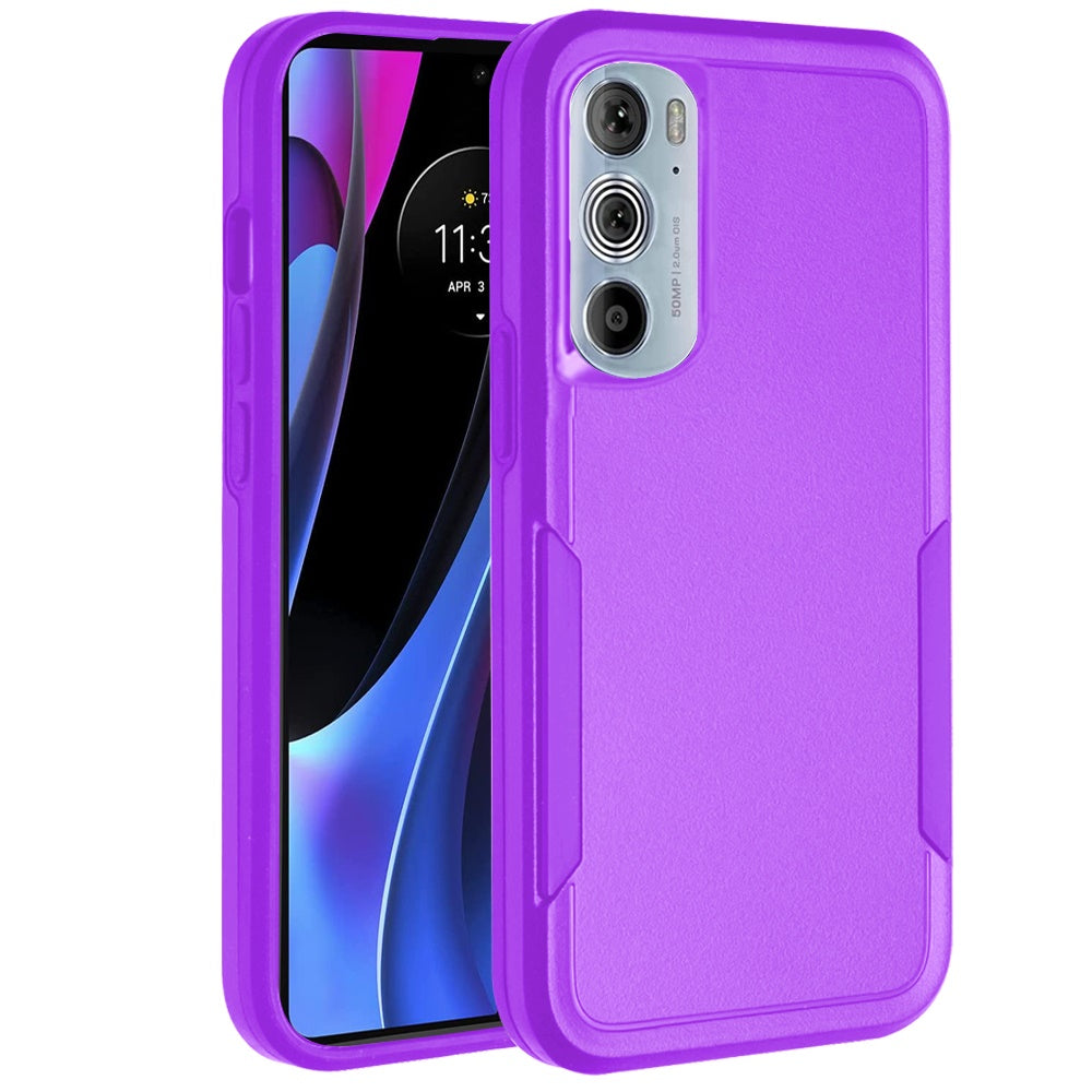 For Motorola Edge+ 2022 /Edge Plus Hybrid Rugged Hard Shockproof Drop-Proof Protection, Military Grade Heavy-Duty Armor Design  Phone Case Cover