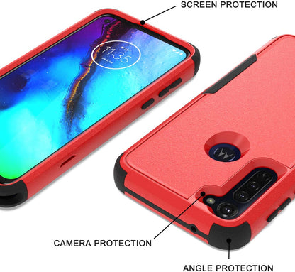 For Motorola Moto G Stylus 5G 2022 Hybrid Slim Shockproof Rubber TPU Hard PC Heavy Duty Hard Protective Dual Layers Red Black Phone Case Cover