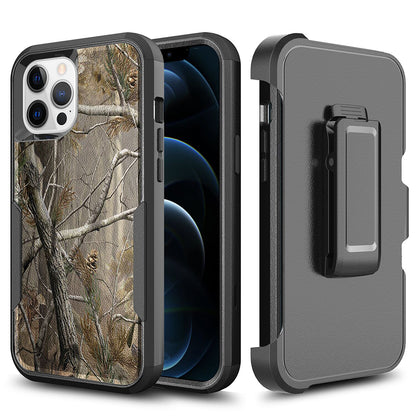 For Apple iPhone 13 / Pro Max Heavy Duty Cases with Rotatable Holster Kickstand Belt Clip Combo Hard PC + TPU Rugged Hybrid Bumper  Phone Case Cover