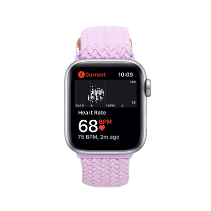 For Apple Watch Size 42/44/45mm Stretchy Nylon Solo Loop Bands Adjustable Braided Sport Elastics Women Men Strap for iWatch Series 7 6 5 4 3 2 1 SE  Phone Case Cover