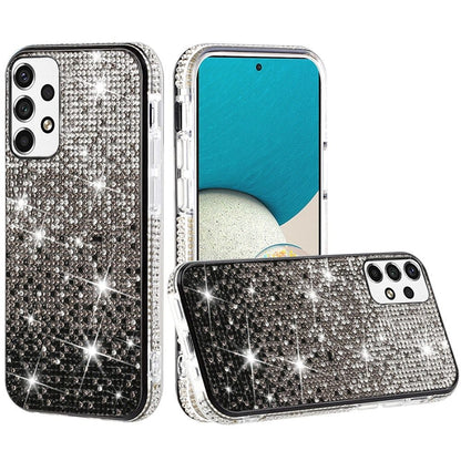 For Samsung Galaxy A53 5G Glitter Bling Ultra Thin Hybrid Sparkle Diamond Rhinestone Shiny Full Cover Crystal Stones Back  Phone Case Cover