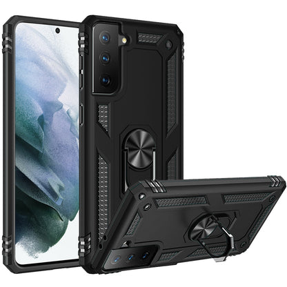 For Samsung Galaxy S22 /Plus Ultra Hybrid Durable Dual Layer with 360 Degree Rotatable Ring Stand Holder Kickstand Fit Car Mount  Phone Case Cover