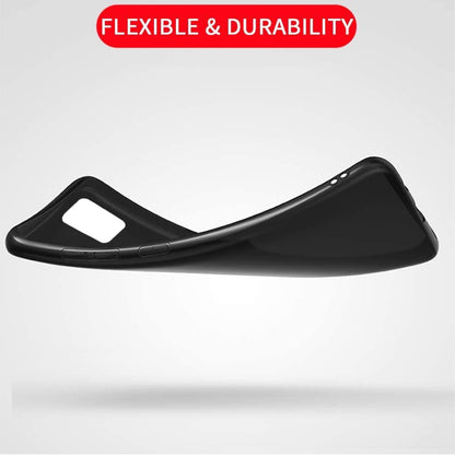 For BLU View 3 (B140DL) Slim Flexible TPU Hybrid [Matte Finish Coating] Shock Absorbing Rubber Silicone Gummy Protection Black Phone Case Cover