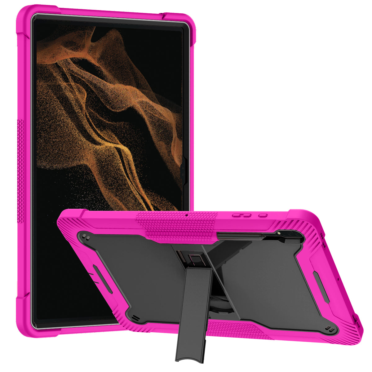 Case for Apple iPad Air 4 / iPad Air 5 / iPad Pro (11 inch) Tough Tablet Strong with Kickstand Hybrid Heavy Duty High Impact Shockproof Protective Stand Pink Tablet Cover
