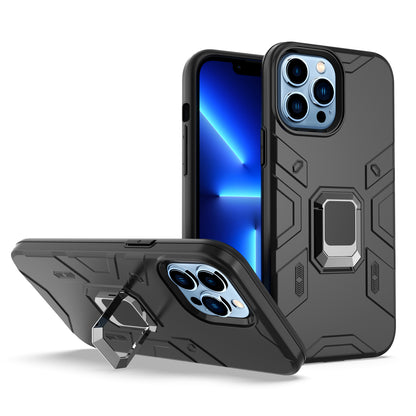 For Samsung Galaxy A03S Slim Thin Rugged Shockproof Hybrid with Magnetic Ring Stand Holder Hard PC Silicone TPU Rubber  Phone Case Cover
