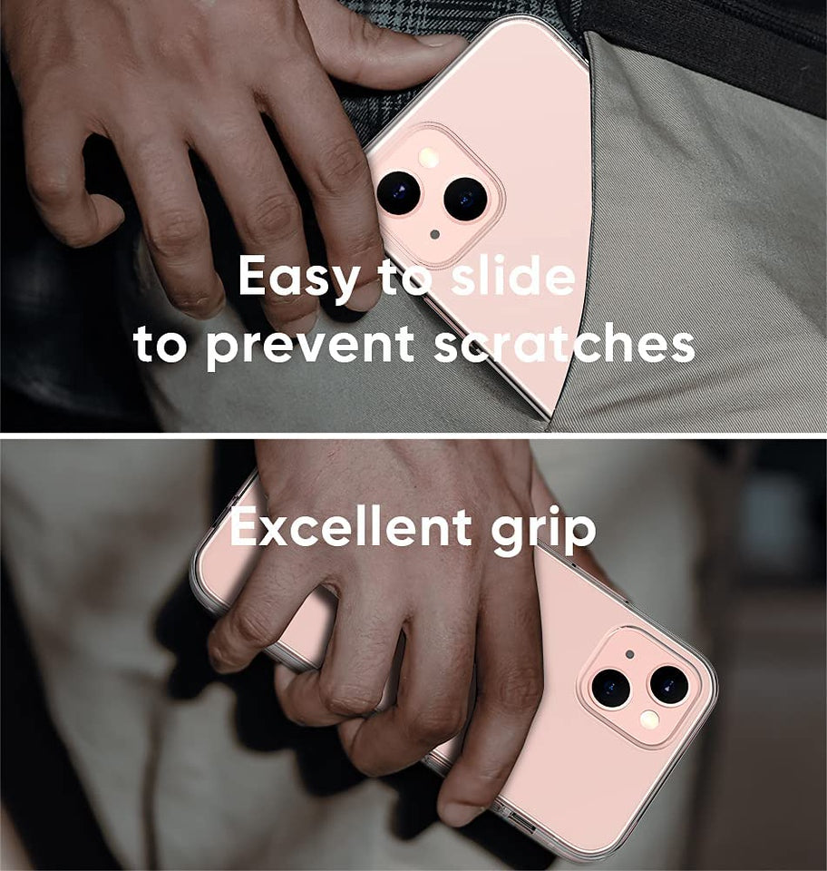 For Apple iPhone 14 Plus (6.7") Transparent Acrylic TPU Hybrid Cushion Rigid Shock Protection Rubber Bumper Hard Back  Phone Case Cover