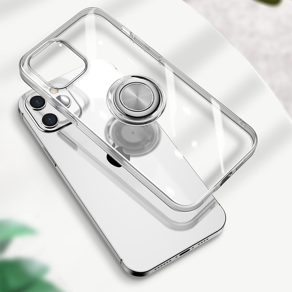 For Apple iPhone 14 /Pro Max Hybrid with Invisible Ring Kickstand, Protective TPU & Hard Shock -Absorbing  Phone Case Cover