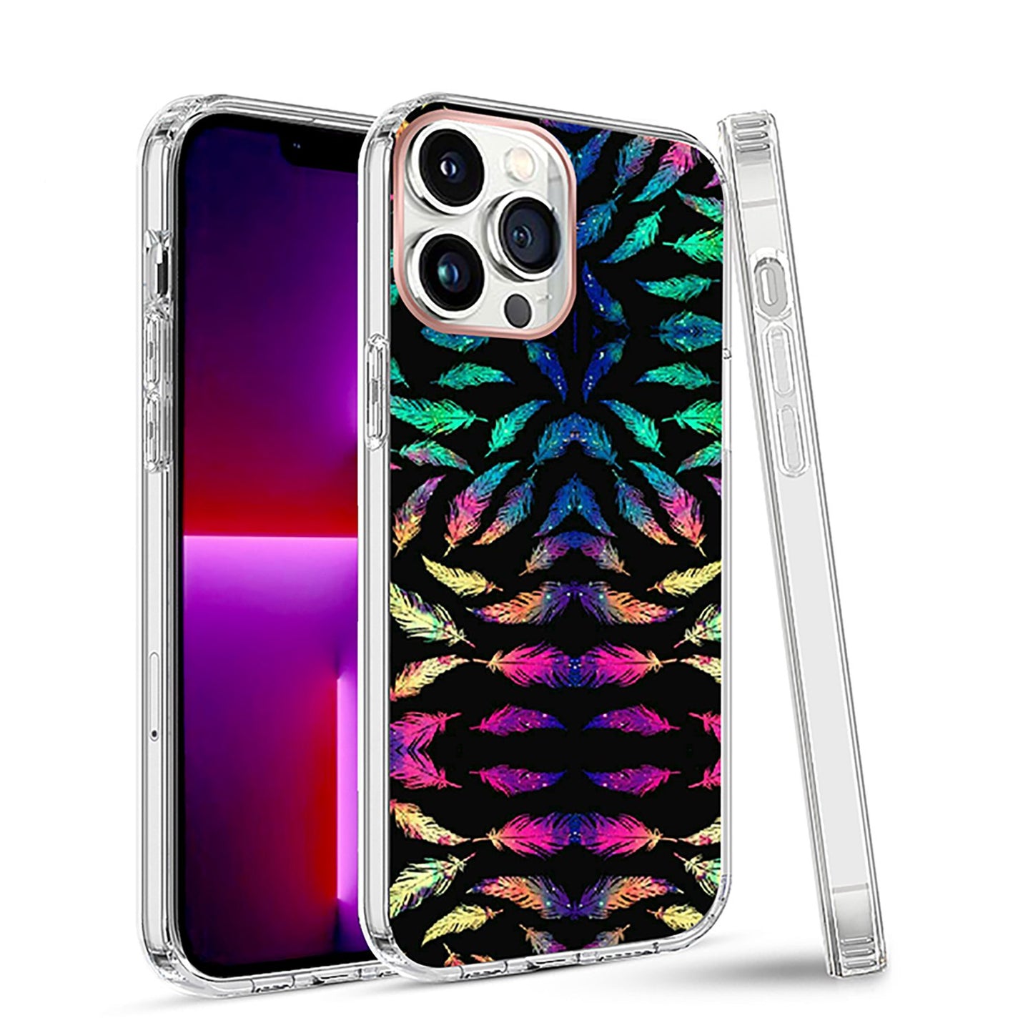For Apple iPhone 14 Pro Max (6.7") Creative Stylish Fashion Design Hybrid Rubber TPU Hard PC Shockproof Slim  Phone Case Cover