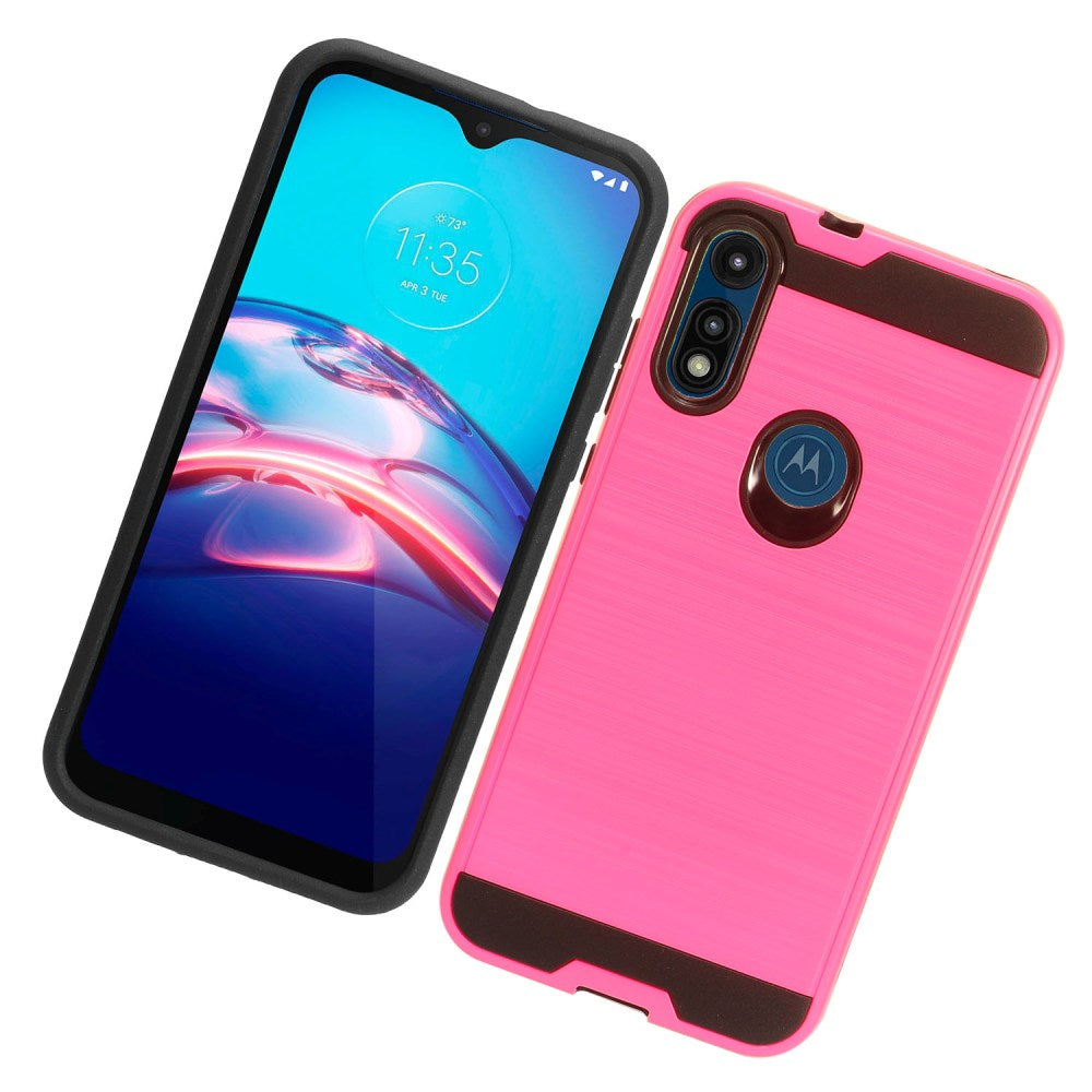 For Motorola Moto G Pure / Moto G Power 2022 Brushed Texture Slim Hybrid Shockproof Dual Layer Hard Armor Rugged Protective  Phone Case Cover