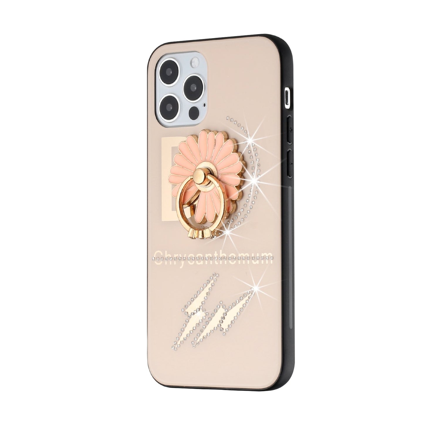 For Samsung Galaxy Z Fold 3 5G Diamond Bling Sparkly Glitter Ornaments Engraving Hybrid with Ring Stand Holder Fashion  Phone Case Cover