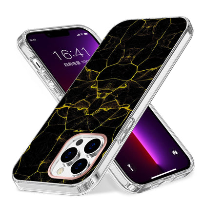 For Apple iPhone 14 Pro Max (6.7") Creative Stylish Fashion Design Hybrid Rubber TPU Hard PC Shockproof Slim  Phone Case Cover