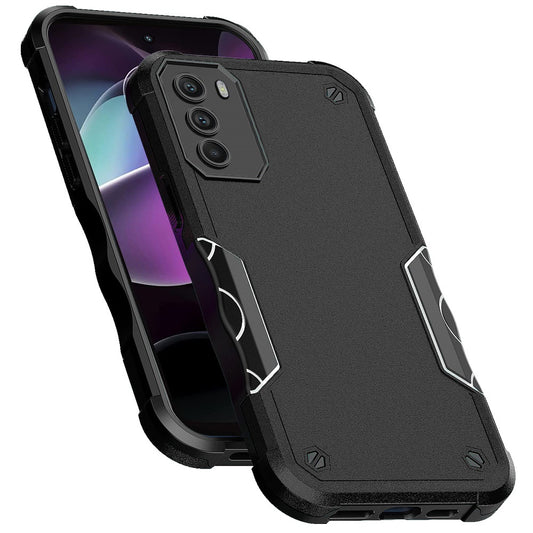 For Motorola Moto G 5G 2022 Tough Shockproof Hybrid Heavy Duty Dual Layer TPU Bumper Rugged Rubber Defend Armor Black Phone Case Cover