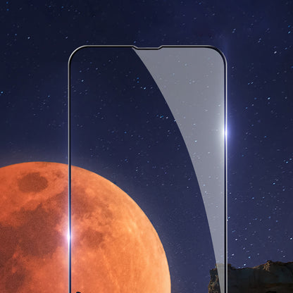 For Apple iPhone 13 (6.1") Full-Coverage Tempered Glass Screen Protector [2.5D Round Edge] Tempered Glass Film 0.3mm Full Cover Clear Black Screen Protector