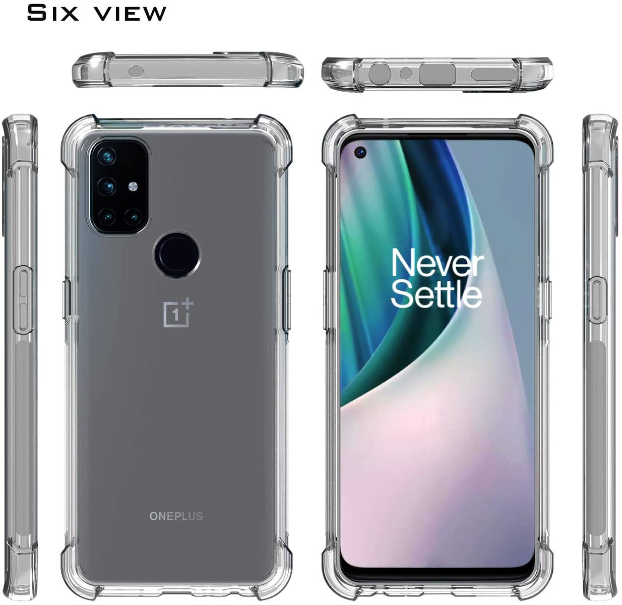 For Apple iPhone 14 Plus (6.7") HD Crystal Clear Hybrid TPU [Four-Corner Protective] Rubber Shockproof Bumper Transparent Clear Phone Case Cover