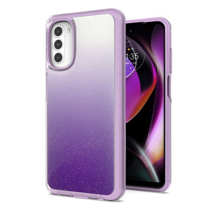 For Apple iPhone 14 /Plus Pro Max Gradient Glitter Bling Hybrid Shockproof Protection TPU Frame and Hard PC Back Slim  Phone Case Cover