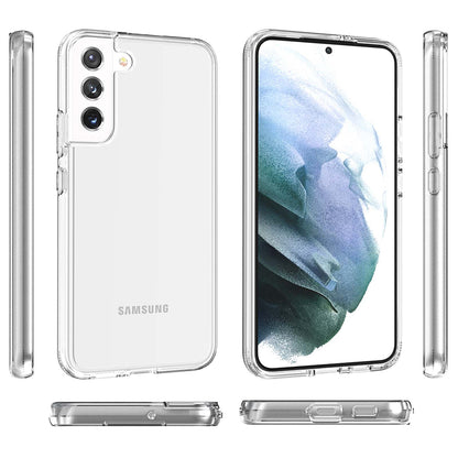 For Samsung Galaxy S23+ Plus Clear Full Transparency Thick Hybrid Hard PC Shell & Soft TPU Shock-Absorption Bumper Transparent Phone Case Cover