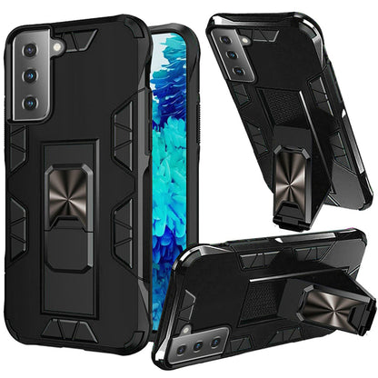 For Samsung Galaxy A02S Hybrid Magnetic Slide Ring Stand fit Car Mount Grip Holder Full Body Heavy Duty Rugged Military Grade  Phone Case Cover