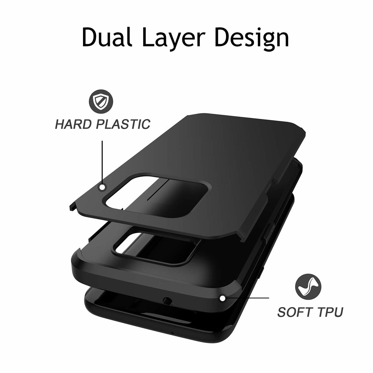 For Samsung Galaxy A03S Stylish Design Marble Armor Dual Layer 2 in 1 Rubberized Hard Shell Shockproof TPU Hybrid  Phone Case Cover