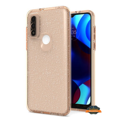 For TCL REVVL V Plus 5G Glitter Sparkle Bling Shiny Thin Slim Hybrid Shockproof Rubber Silicone TPU Gel Protective  Phone Case Cover