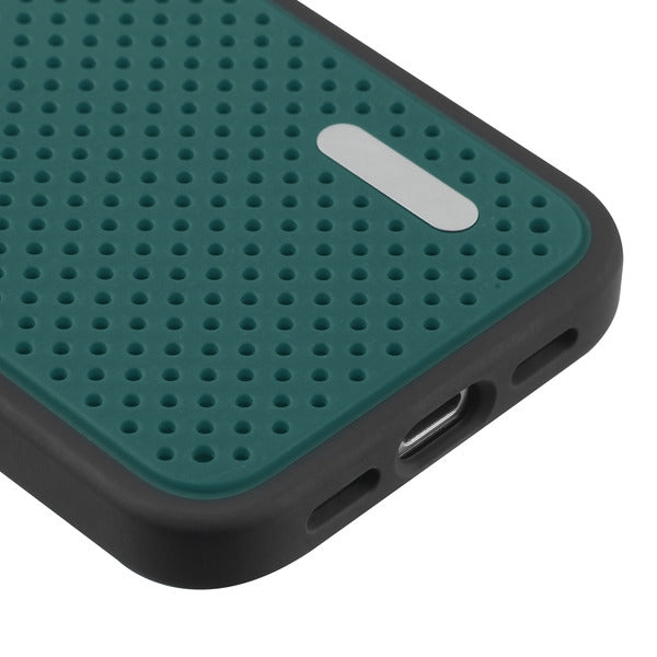 For Apple iPhone 12 Mini (5.4) Dual Layer Hybrid Armor Rubber Soft TPU Hard PC Shockproof Slim Fit Green Phone Case Cover