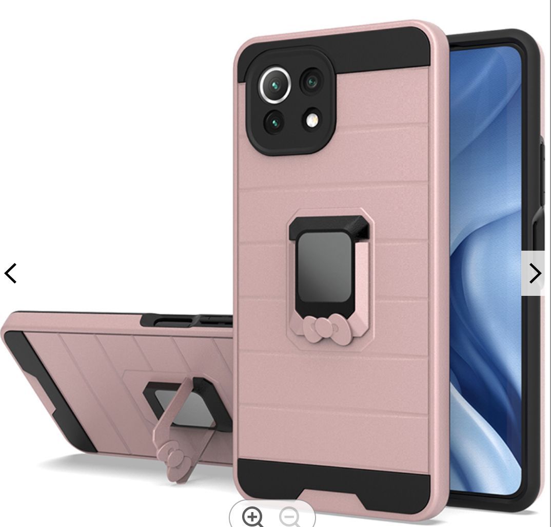 For Motorola Moto G Pure Magnetic Ring Holder Rubber Hybrid Stand Kickstand Slim Texture Rugged Armor Heavy Duty Military Grade  Phone Case Cover