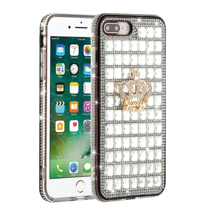 For Apple iPhone 8 Plus/7 Plus/6 Plus/6s Plus Fashion Luxury 3D Bling Diamonds Rhinestone Jeweled Ornament Shiny Crystal  Phone Case Cover
