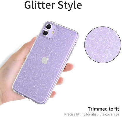 For Apple iPhone 14 /Plus Pro Max Glitter Sparkle Bling Shiny Thin Slim Hybrid Shockproof Rubber Silicone TPU  Phone Case Cover